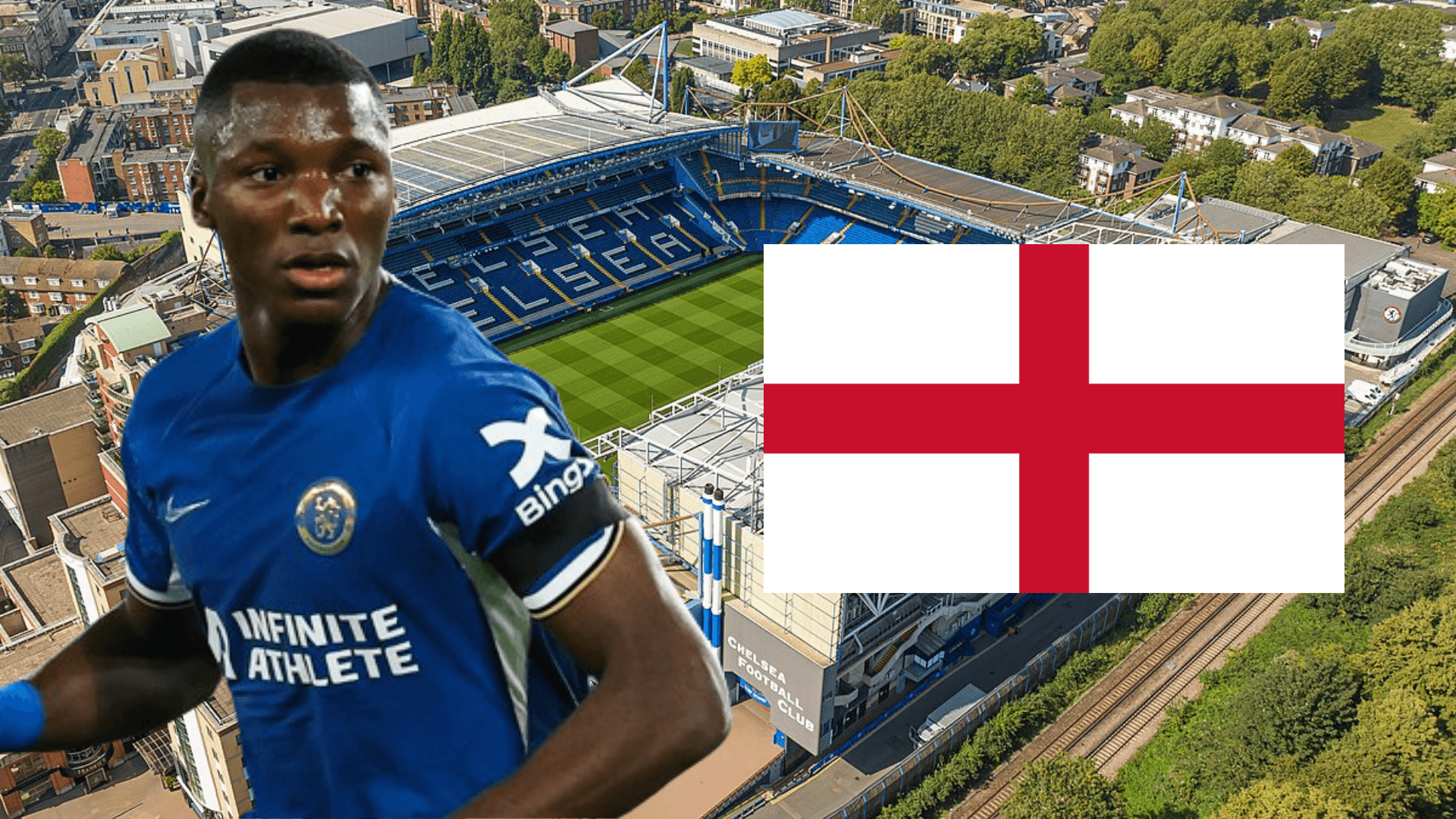 Moisés Caicedo en Stamford Bridge (Foto tomada de: Wikipedia/Chelsea)