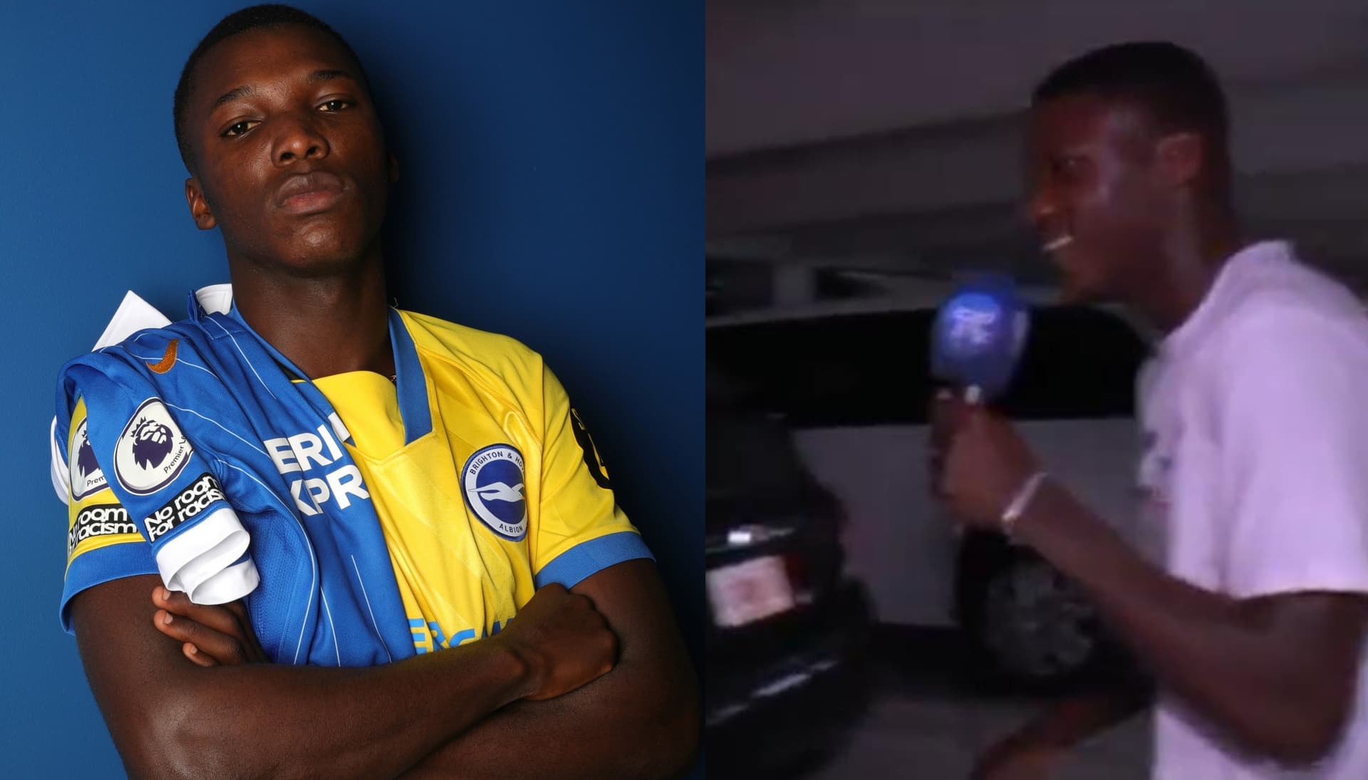 Moisés Caicedo entrevisto a Jackson Porozo y quedó registrado en video