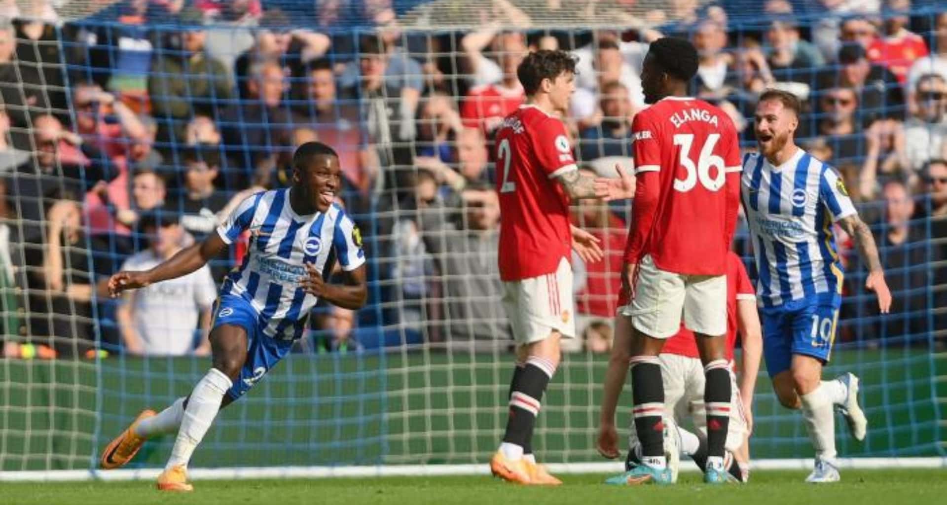Moisés Caicedo fue uno de los puntales en la goleada de Brighton a Manchester United