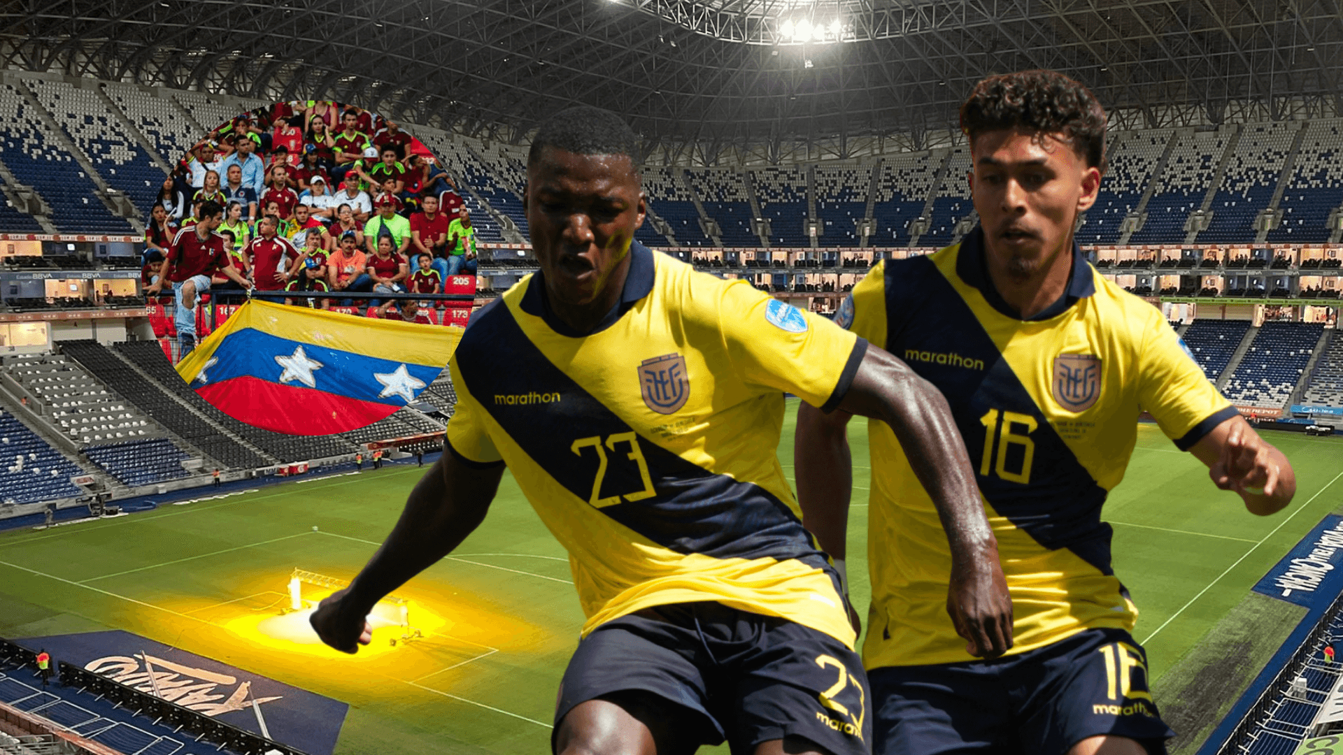 Moisés Caicedo, Jeremy Sarmiento. Foto tomada de: El Diez/Conmebol/La Tri