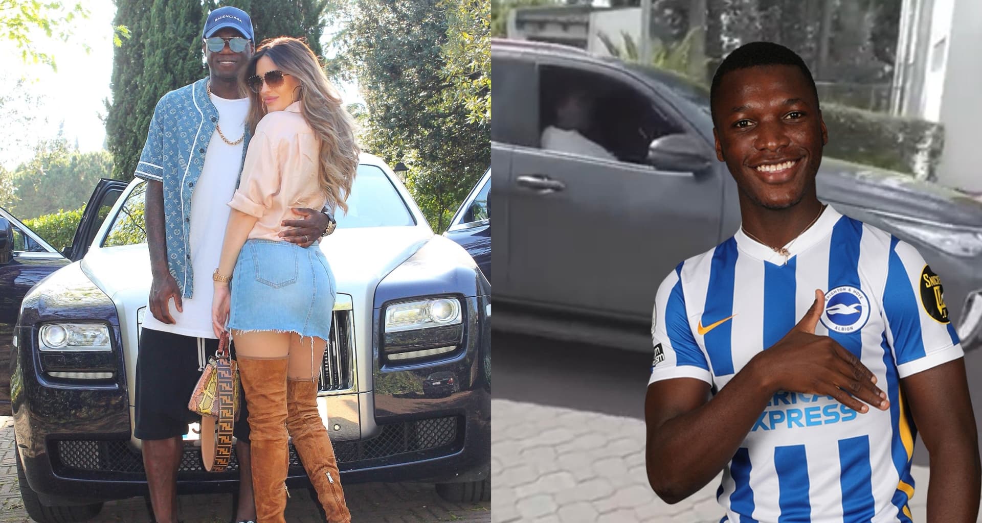 Moisés Caicedo mostró su carro cuando visito a Independiente del Valle, mientras Felipe Caicedo tiene su auto entre su colección