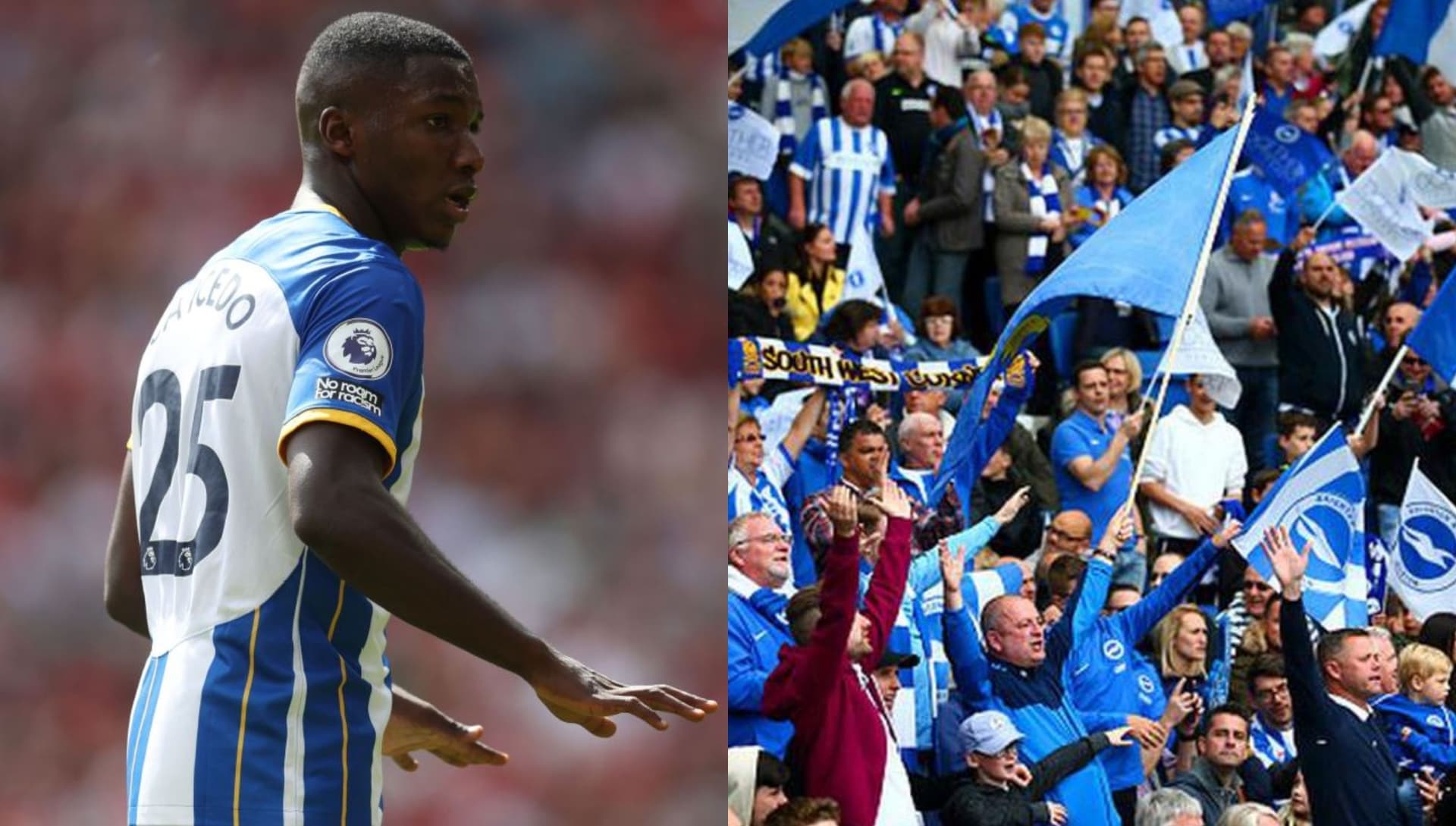 Moisés Caicedo volvió a jugar un partido impecable y el estadio se levantó a aplaudirlo