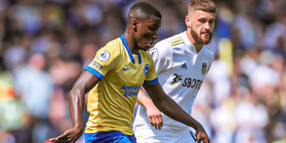 Moisés Caicedo volvió a ser titular con el Brighton en el empate contra Leeds United