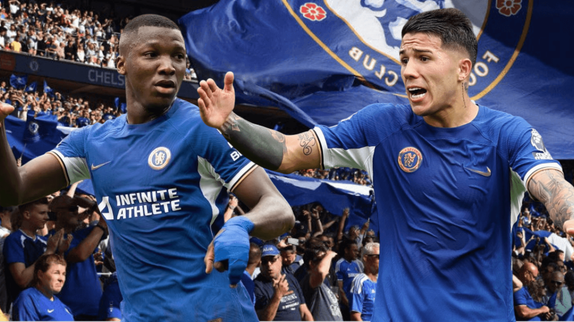 Moisés Caicedo y Enzo Fernández (Foto tomada de: Chelsea)