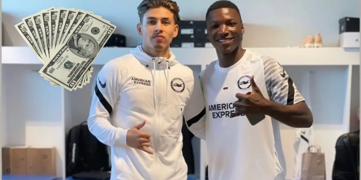 Moisés Caicedo y Jeremy Sarmiento se toparon en el Brighton de la Premier League, pero mira quién es el que gana más en el club