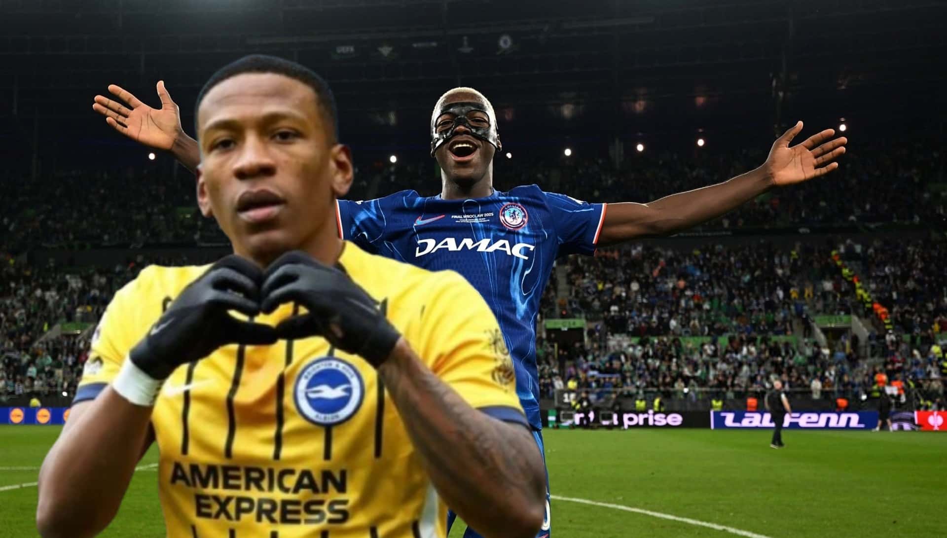 Moisés Caicedo y Pervis Estupiñán