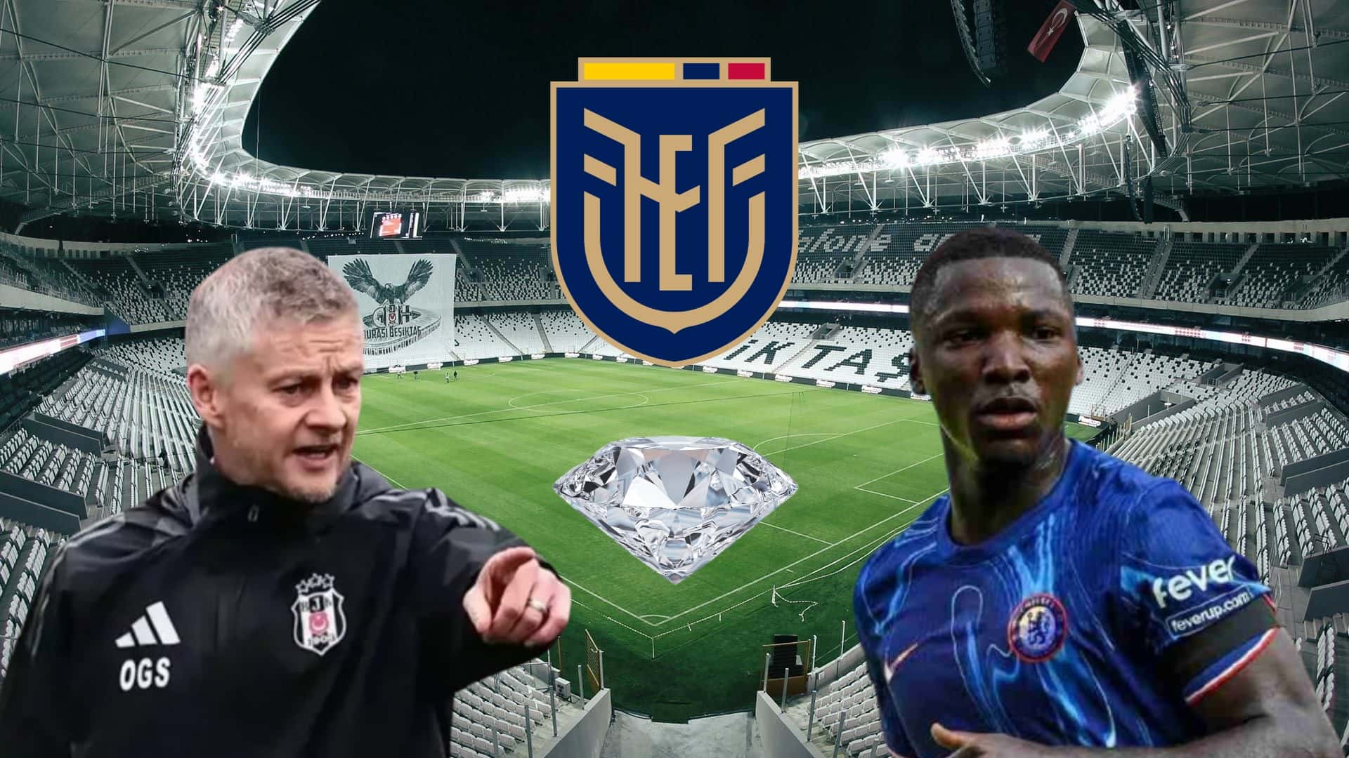 Moisés Caicedo y Solskjaer / Foto de: El Futbolero Ecuador
