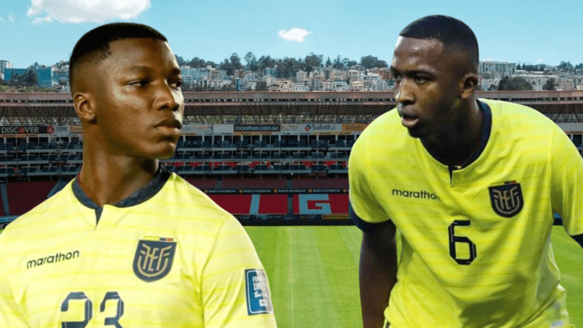 Moisés Caicedo y Willian Pacho (Foto tomada de: Liga de Quito/La Tri)