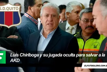 Nadie lo sabía pero Luis Chiriboga firmó un documento por 100 mil dólares para ayudar al Deportivo Quito poniendo en riesgo todos los activos de la FEF