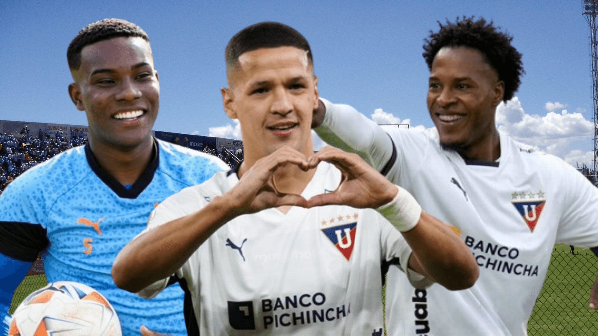 Óscar Zambrano, Alex Arce y Jhojan Julio (Foto tomada de: Wikipedia/Liga de Quito/API)