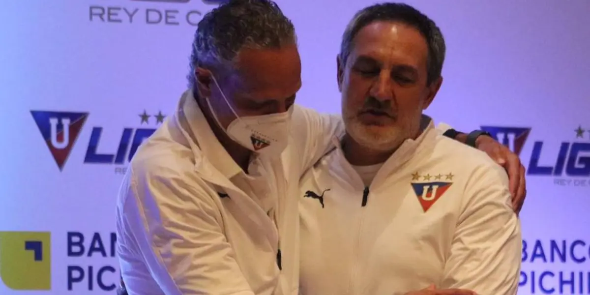 Pablo Marini es cuestionado por sus decisiones en Liga de Quito. Ahora reforzó a otro plantel