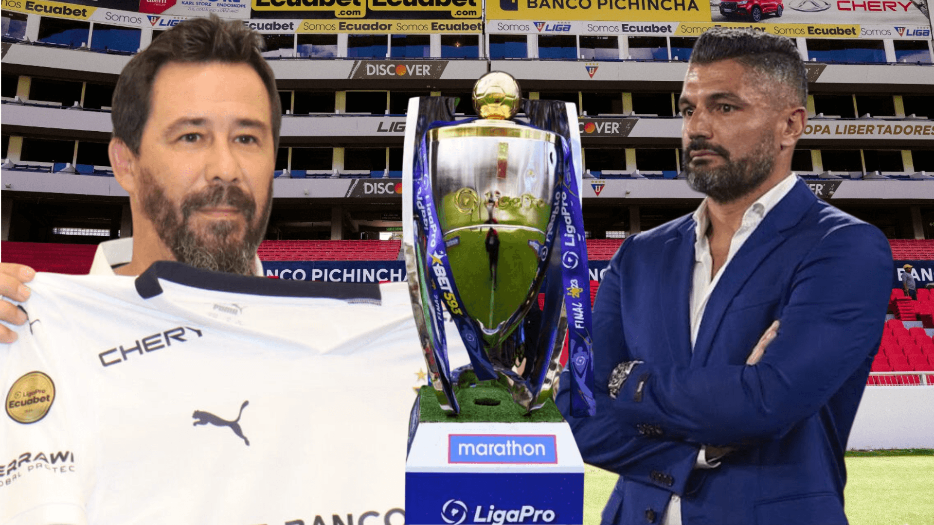 Pablo Sánchez y Javier Gandolfi (Foto tomada de: Liga de Quito/Liga de Quito/API/Liga Pro)