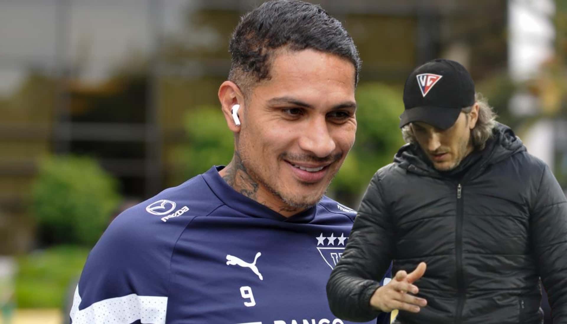Paolo Guerrero, al lado Luis Zubeldía