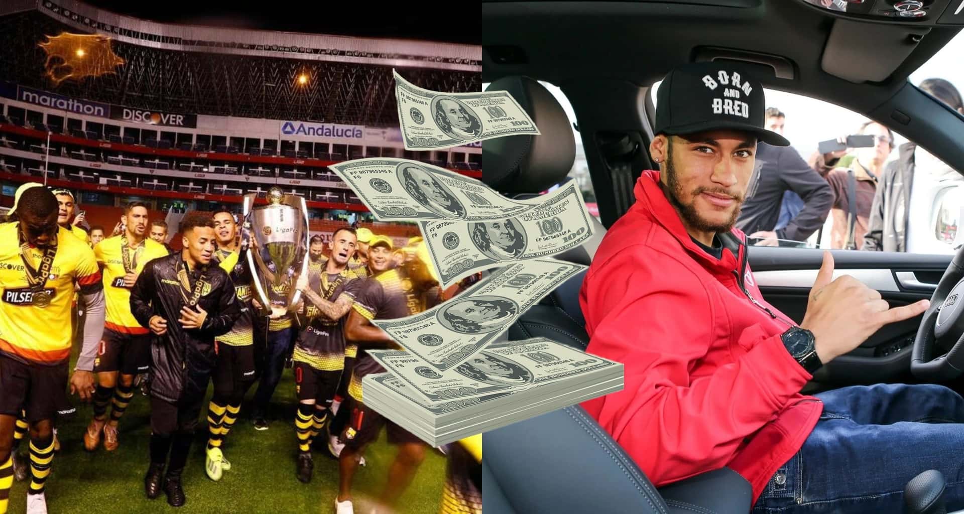 Pasó de ser campeón en Barcelona SC a tener el mismo carro que Neymar