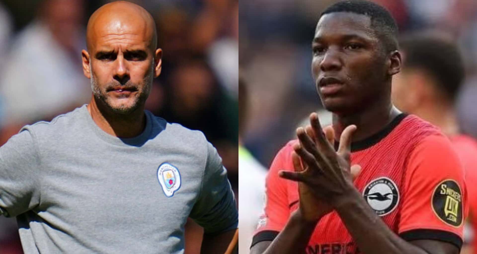 Pep Guardiola elogió al Brighton de los ecuatorianos, pero Moisés Caicedo no se deja convencer con palabras