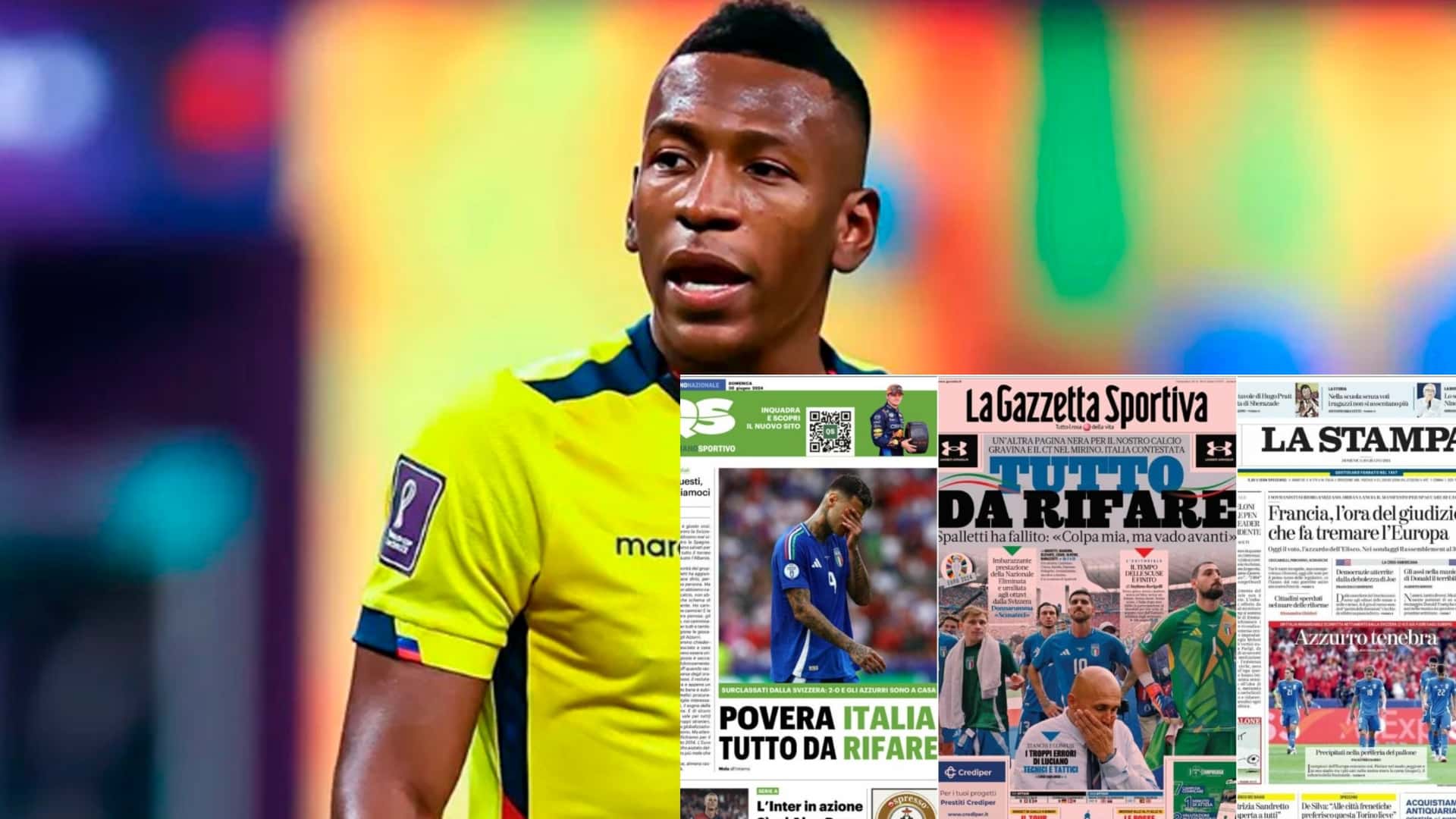 Pervis Estupiñán jugador de Ecuador
