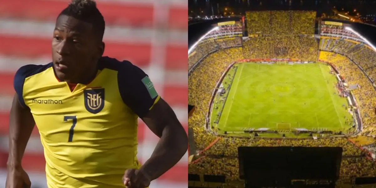 Pervis Estupiñán en los primeros 45 minutos dejó claro que es el lateral izquierdo de la Selección Ecuatoriana y no debe ser cambiado, y los hinchas aunque lo llegaron a resistir en Guayaquil lo terminaron aplaudiendo