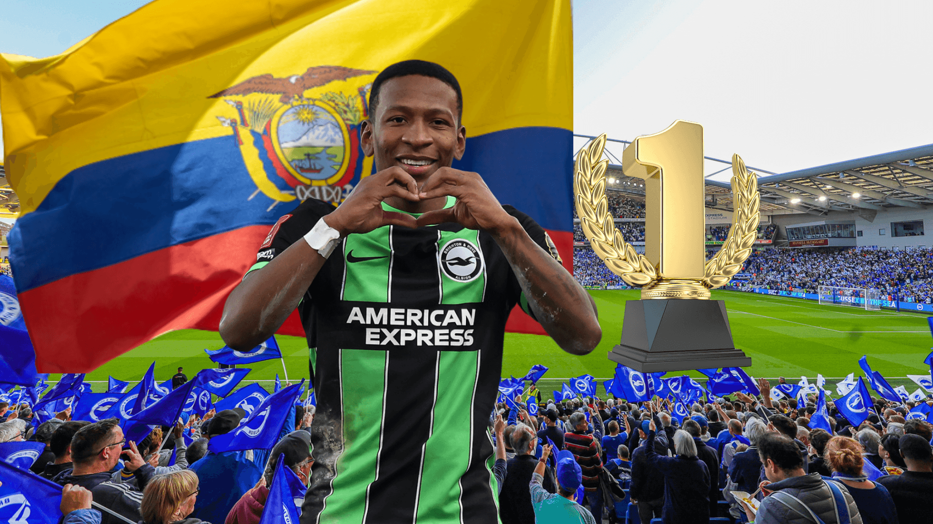 Pervis Estupiñán se llevó un doble reconocimiento como el mejor