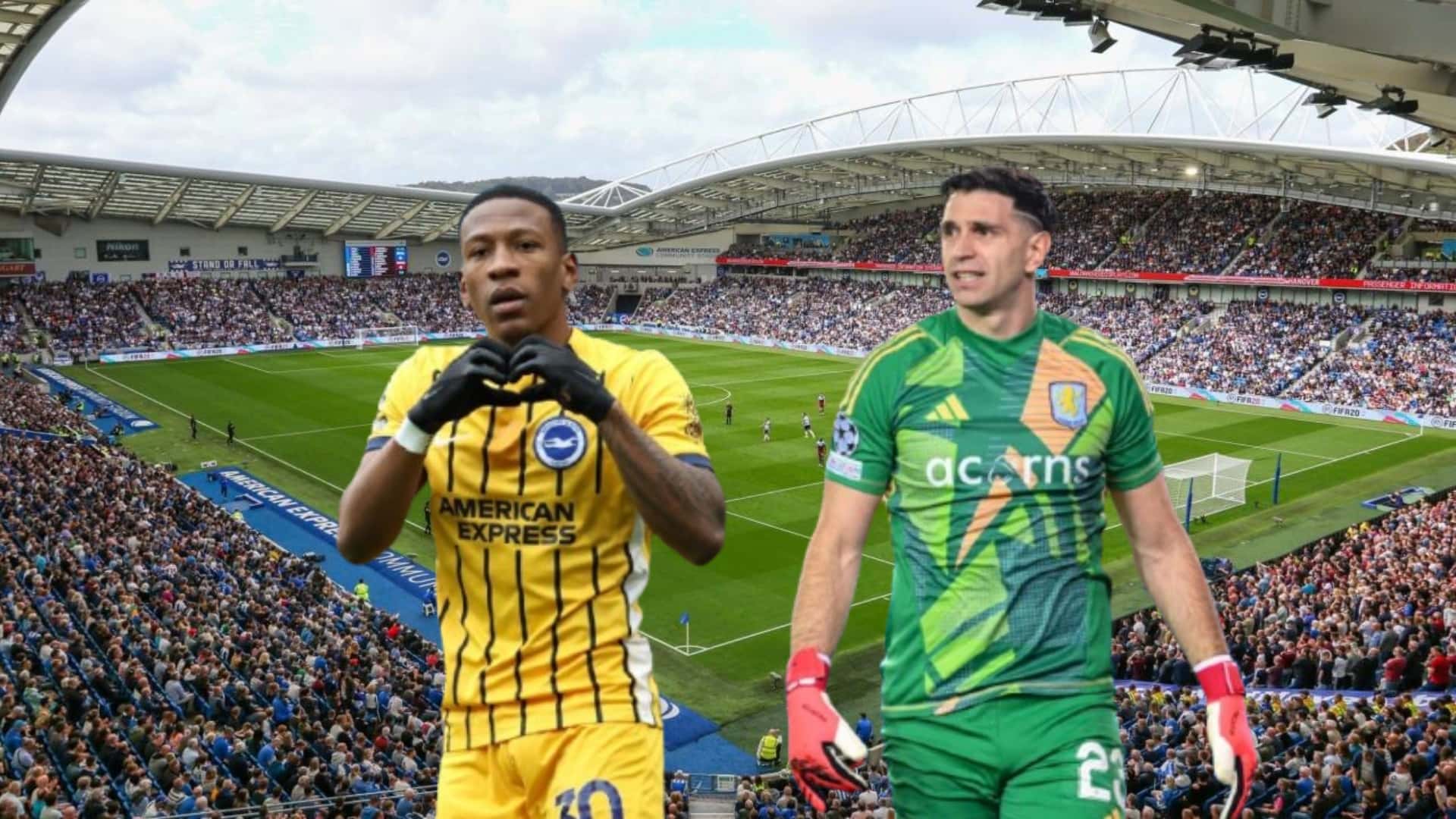 Pervis Estupiñán y Dibu Martínez / Foto de: El Futbolero Ecuador