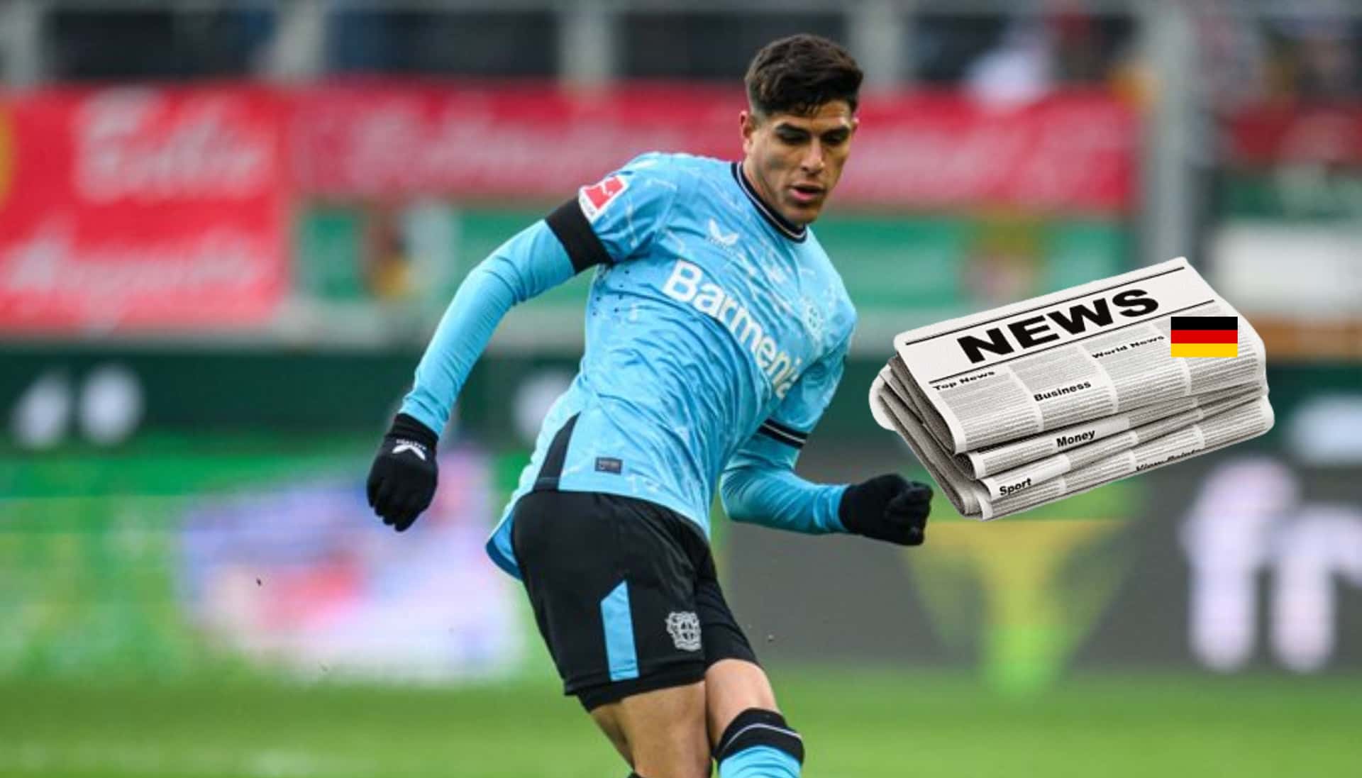 Piero Hincapié con la camiseta del Bayer Leverkusen.