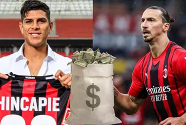 Piero Hincapié está en la órbita de AC Milán y puede ganar un buen salario aunque no superando a Zlatan Ibrahimovic