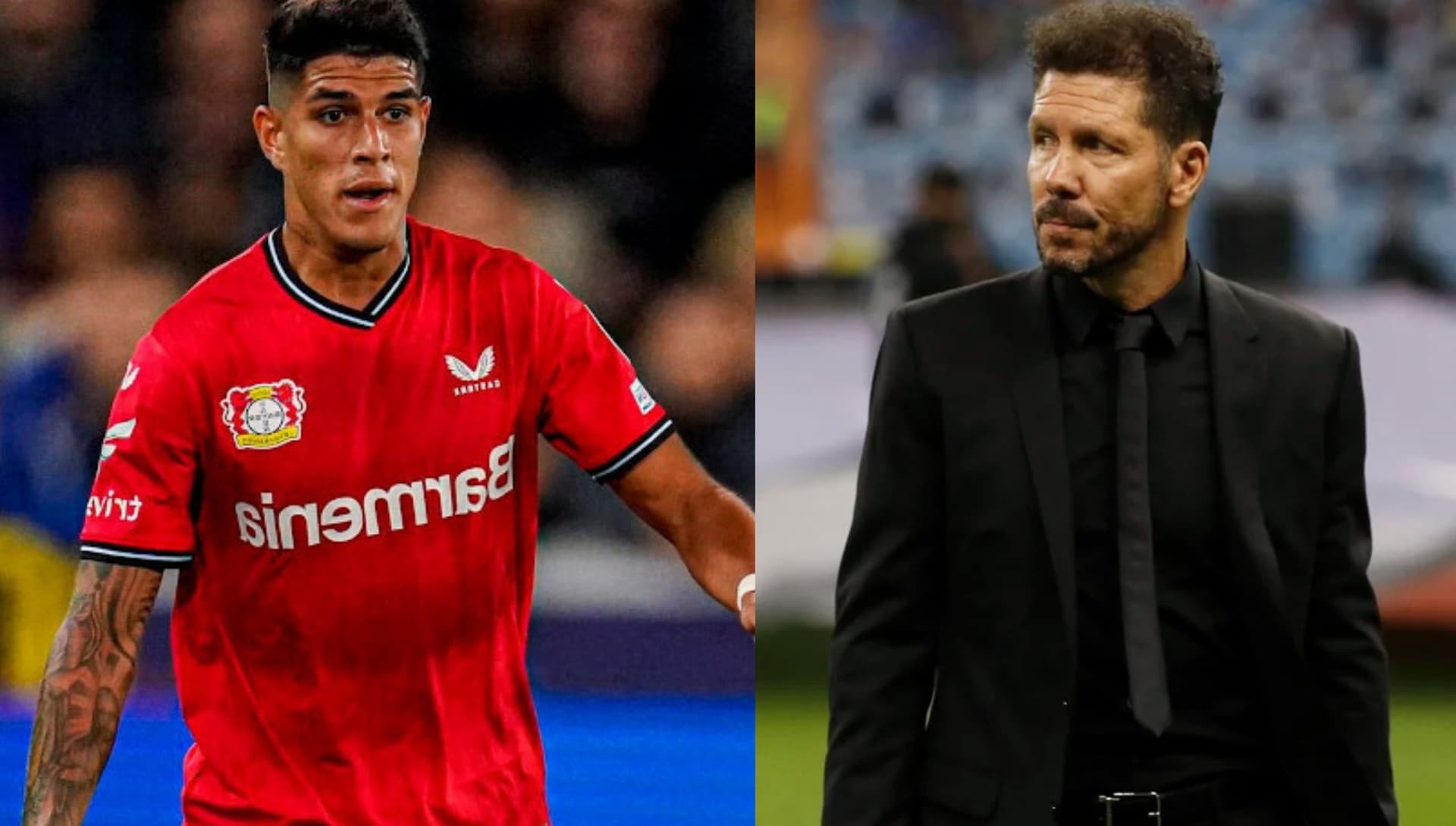 Piero Hincapié jugó como titular con el Bayer Leverkusen en el partido contra el Atlético de Madrid