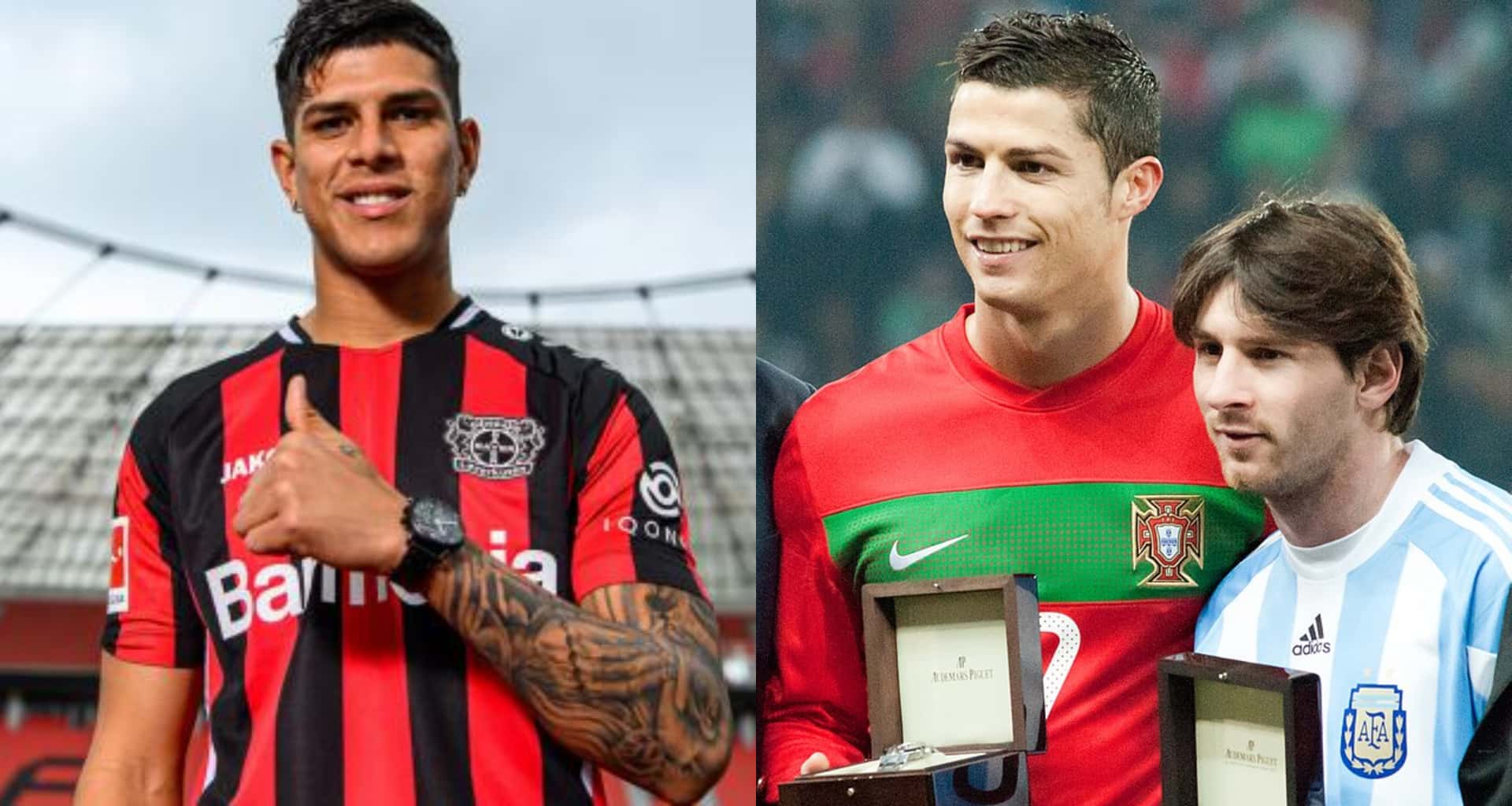 Piero Hincapié tiene sed de victoria en el fútbol europeo y le preguntaron a quien prefiere entre los dos astros del fútbol, Cristiano Ronaldo o Lionel Messi