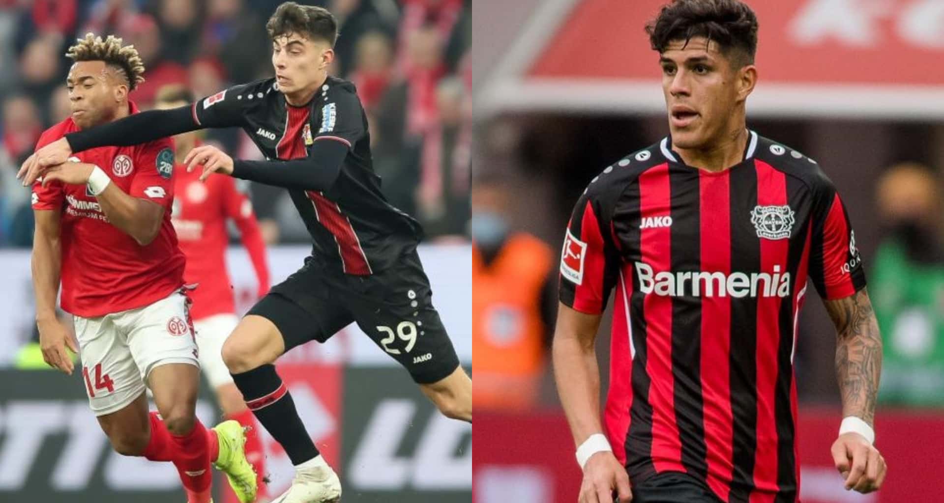 Piero Hincapié toma la batuta en el Bayer Leverkusen, luego del pitazo del primer tiempo ante Mainz 05