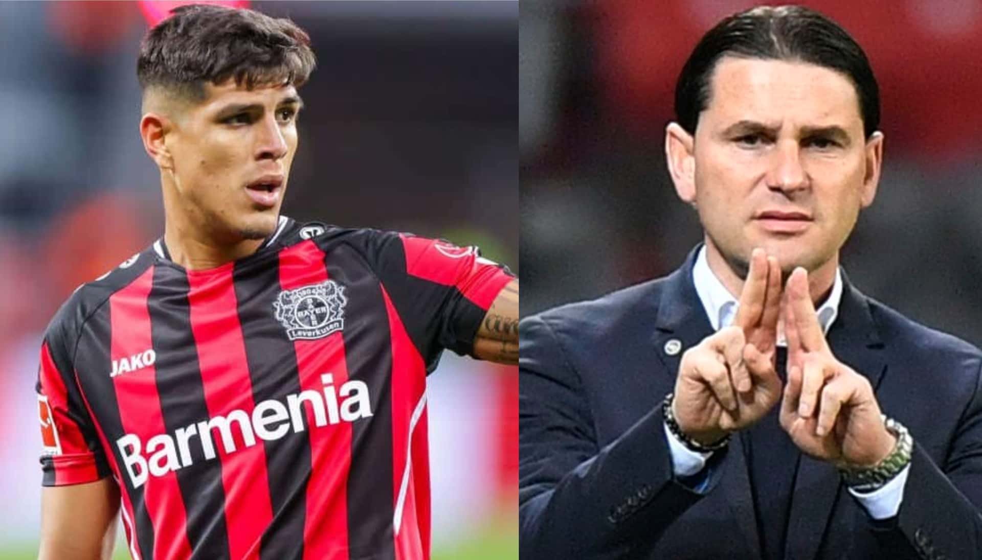 Piero Hincapié no tuvo su mejor partido y al estratega Gerardo Seoane no los gustó