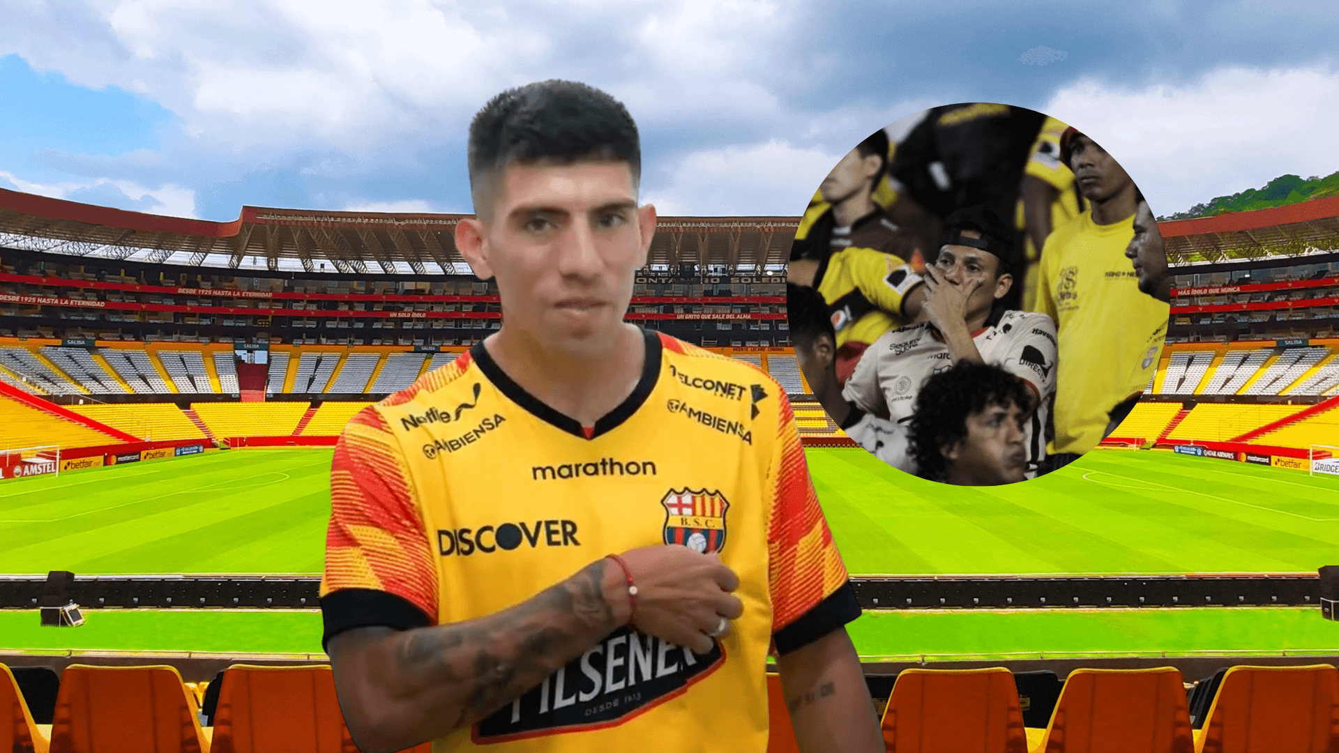 Recién llegó a Barcelona SC y Braian Oyola ya recibió un dardo
