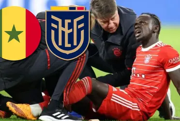 Reportan que Sadio Mané se lesionó ante Bayern Múnich y encendió las alarmas en Senegal, que es rival de la Selección Ecuatoriana