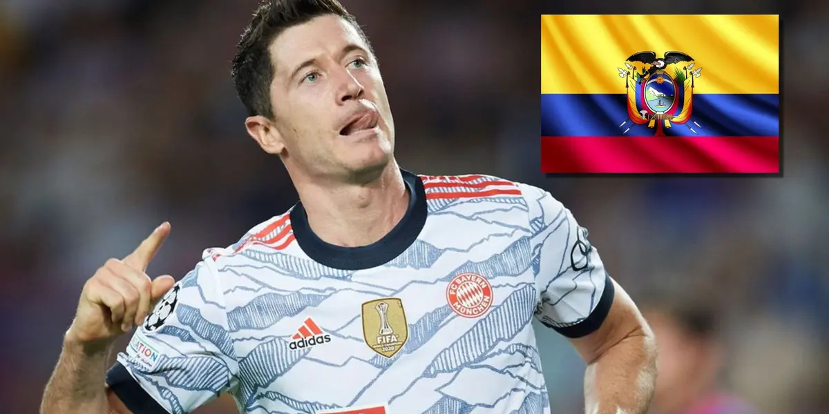 Robert Lewandowski tiene en alta estima a un jugador ecuatoriano y está disputando Nations League con Polonia