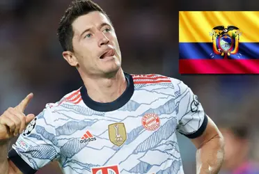 Robert Lewandowski tiene en alta estima a un jugador ecuatoriano y está disputando Nations League con Polonia