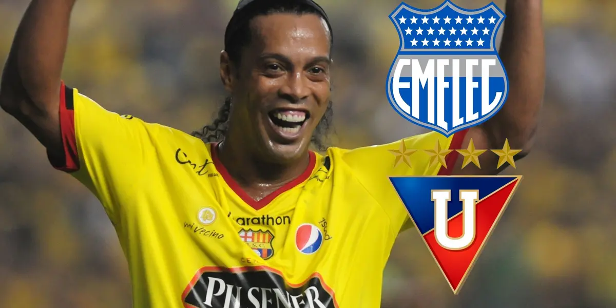 Ronaldinho está en Ecuador y habló de lo que fue la Noche Amarilla con el Ídolo 
