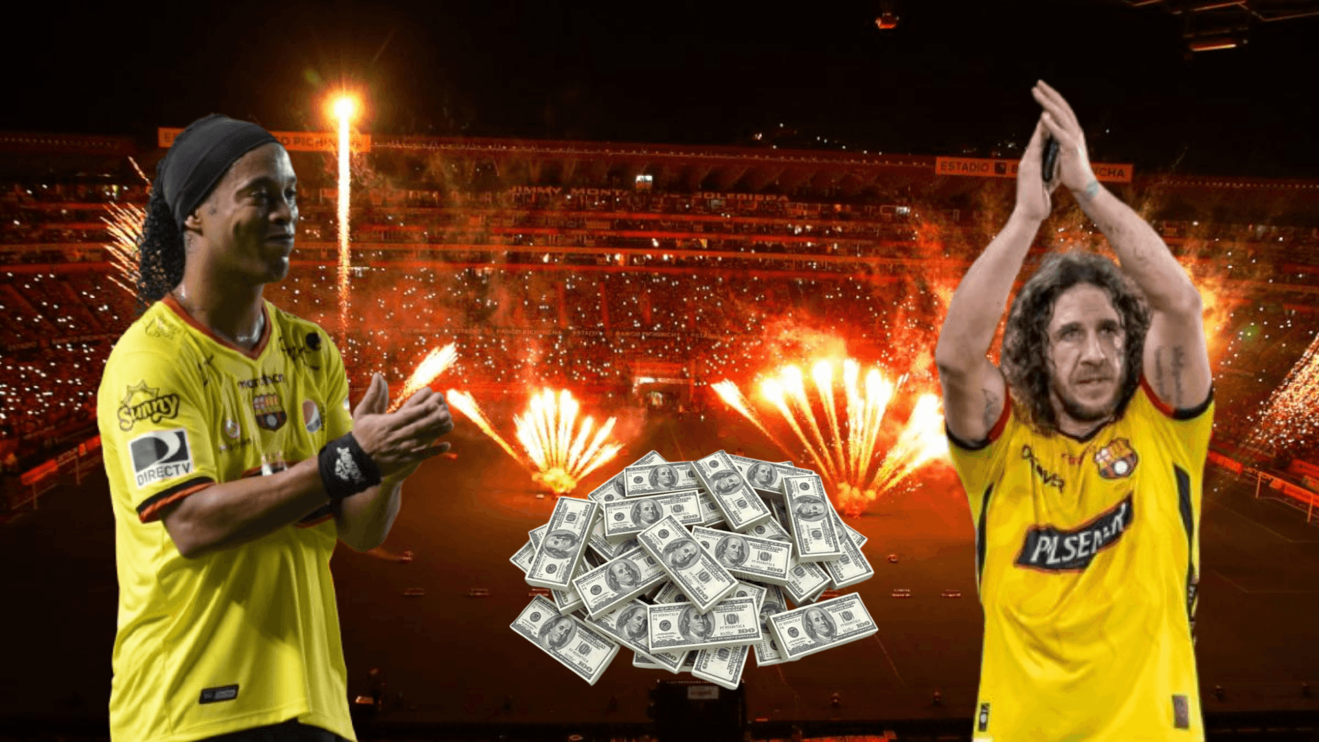Ronaldinho y Carles Puyol / Foto de: El Futbolero Ecuador
