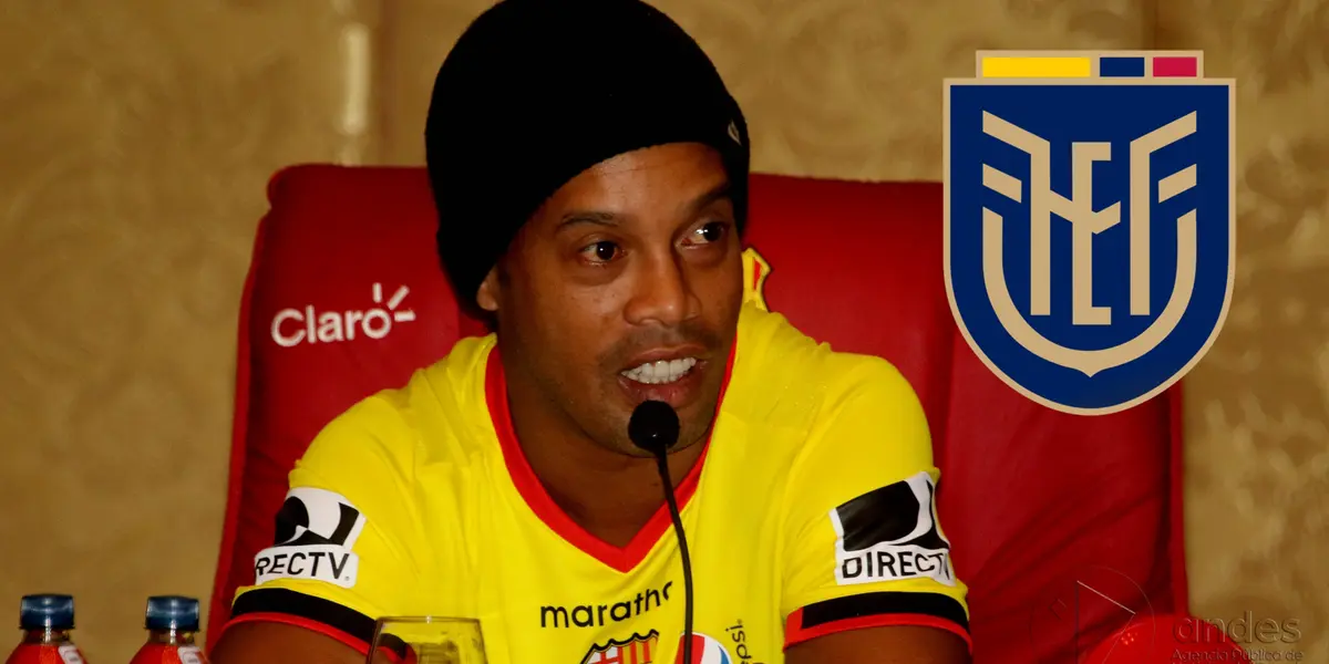Ronaldinho ya había pisado la cancha del estadio Monumental antes de la Noche Amarilla y entró a los camerinos de Barcelona SC