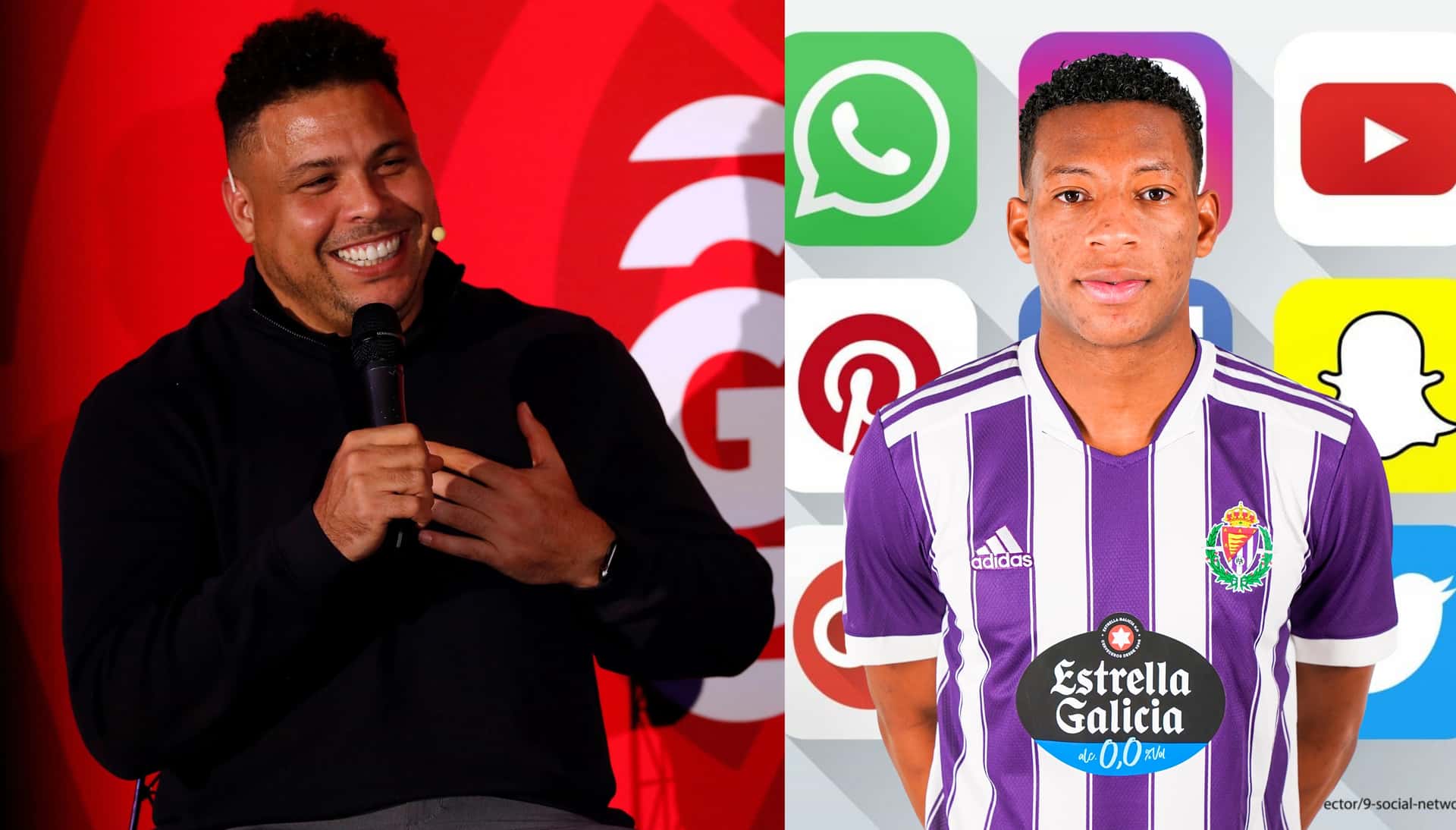 Ronaldo Nazario destacó la función de Plata en las redes sociales del Valladolid