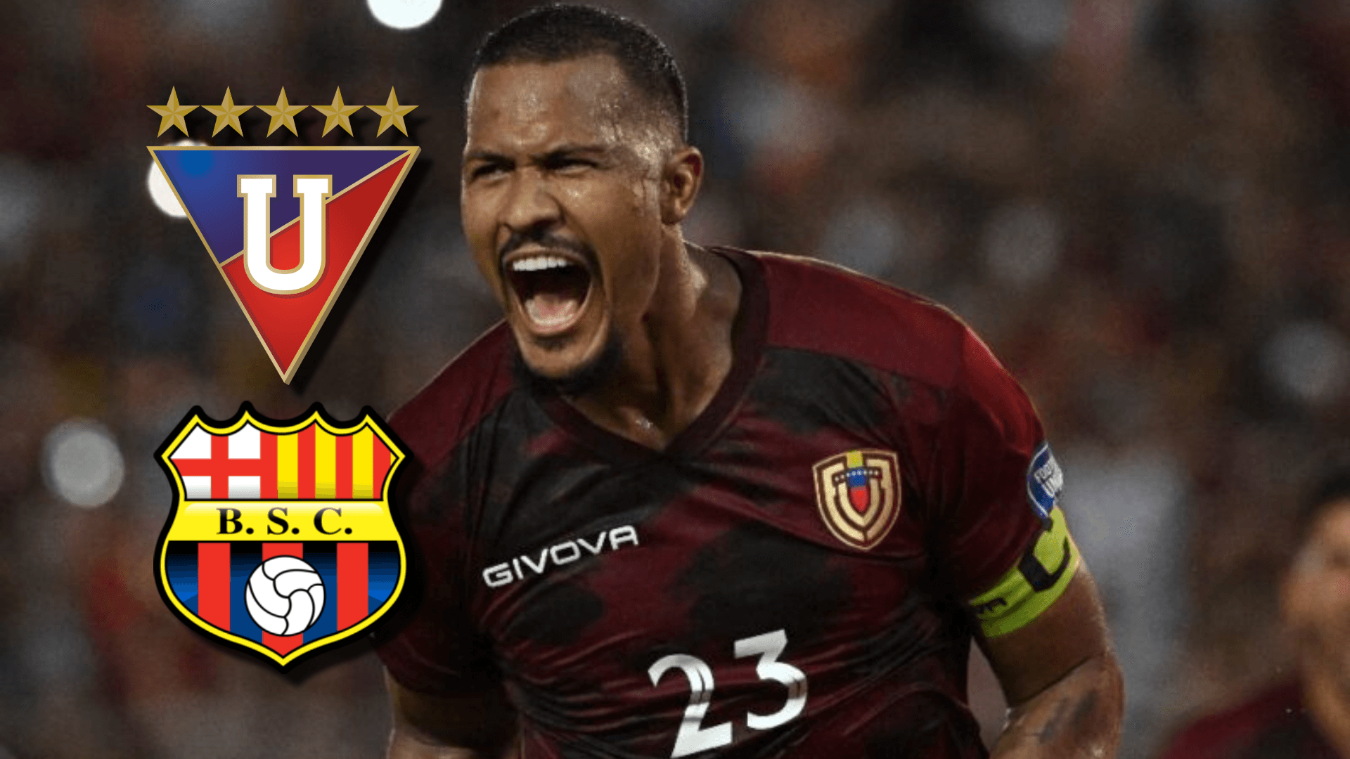 Salomón Rondón-Liga de Quito-Barcelona SC / Foto: FVF