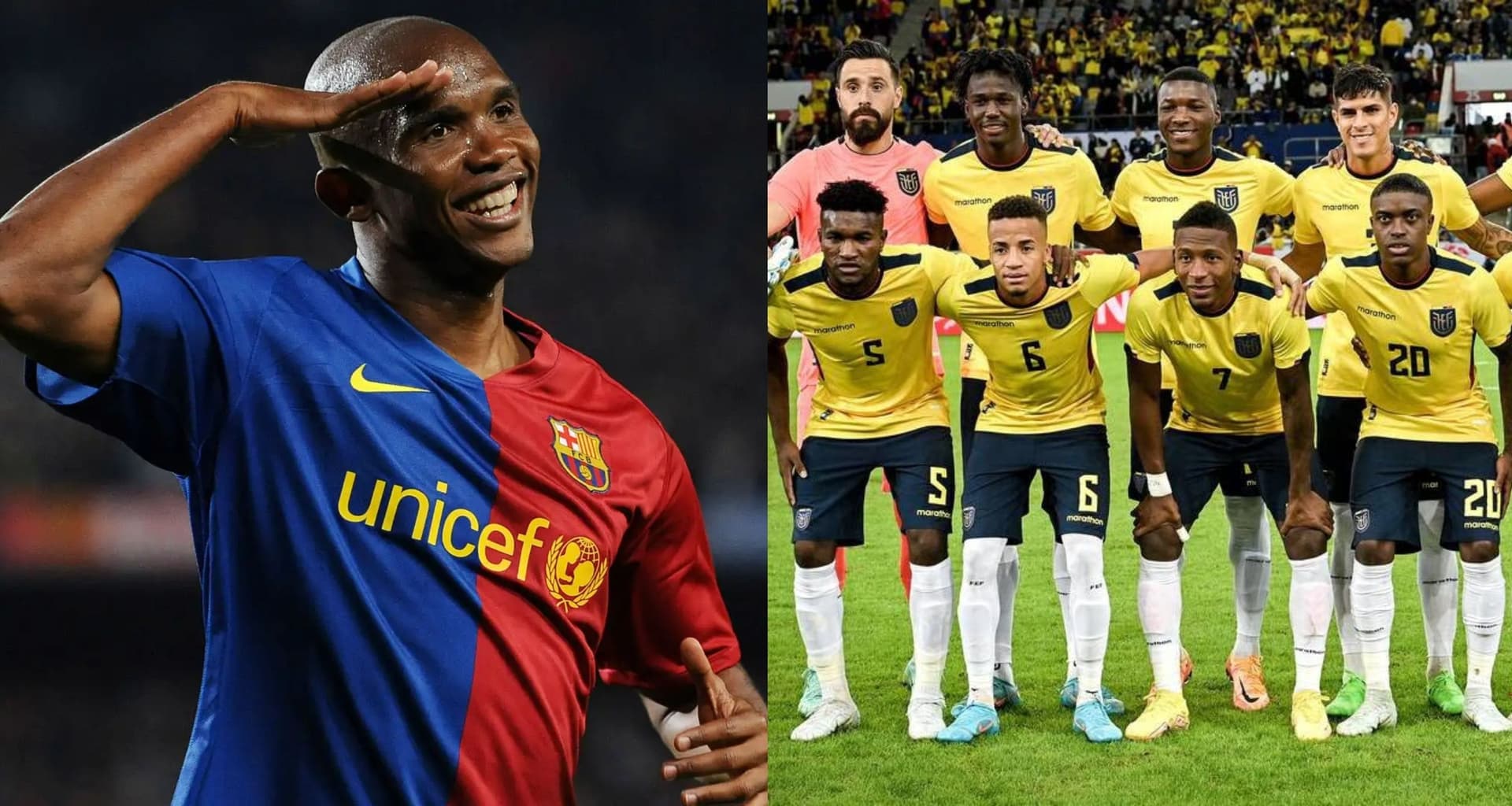 Samuel Eto'o, dio el visto bueno para que este ecuatoriano juegue en el FC Barcelona