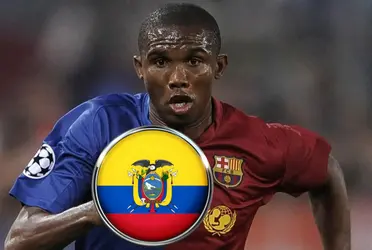 Samuel Eto'o le recomendó al ecuatoriano que juegue en la Liga Santander, que sería lo mejor para él