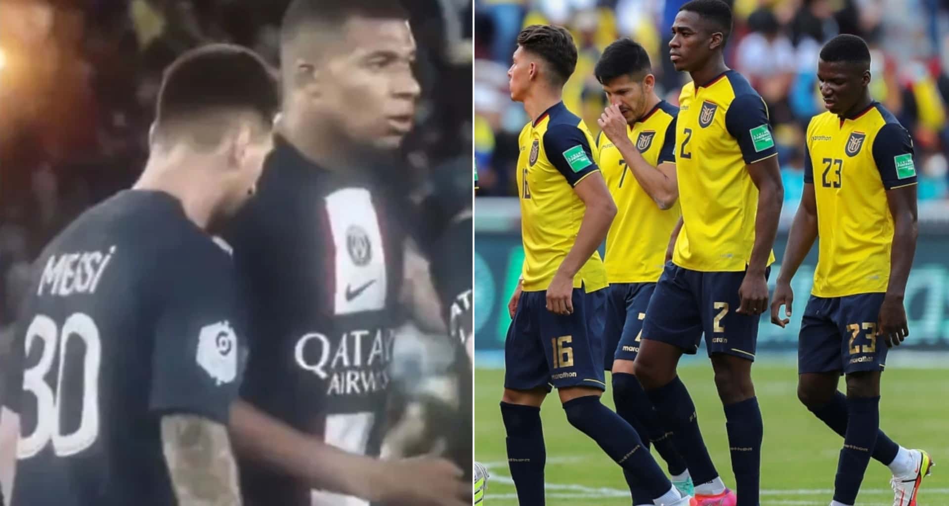 Se habla de un jugador ecuatoriano que le falta humildad y tiene los humos arriba como Mbappé que pecheó a Lionel Messi