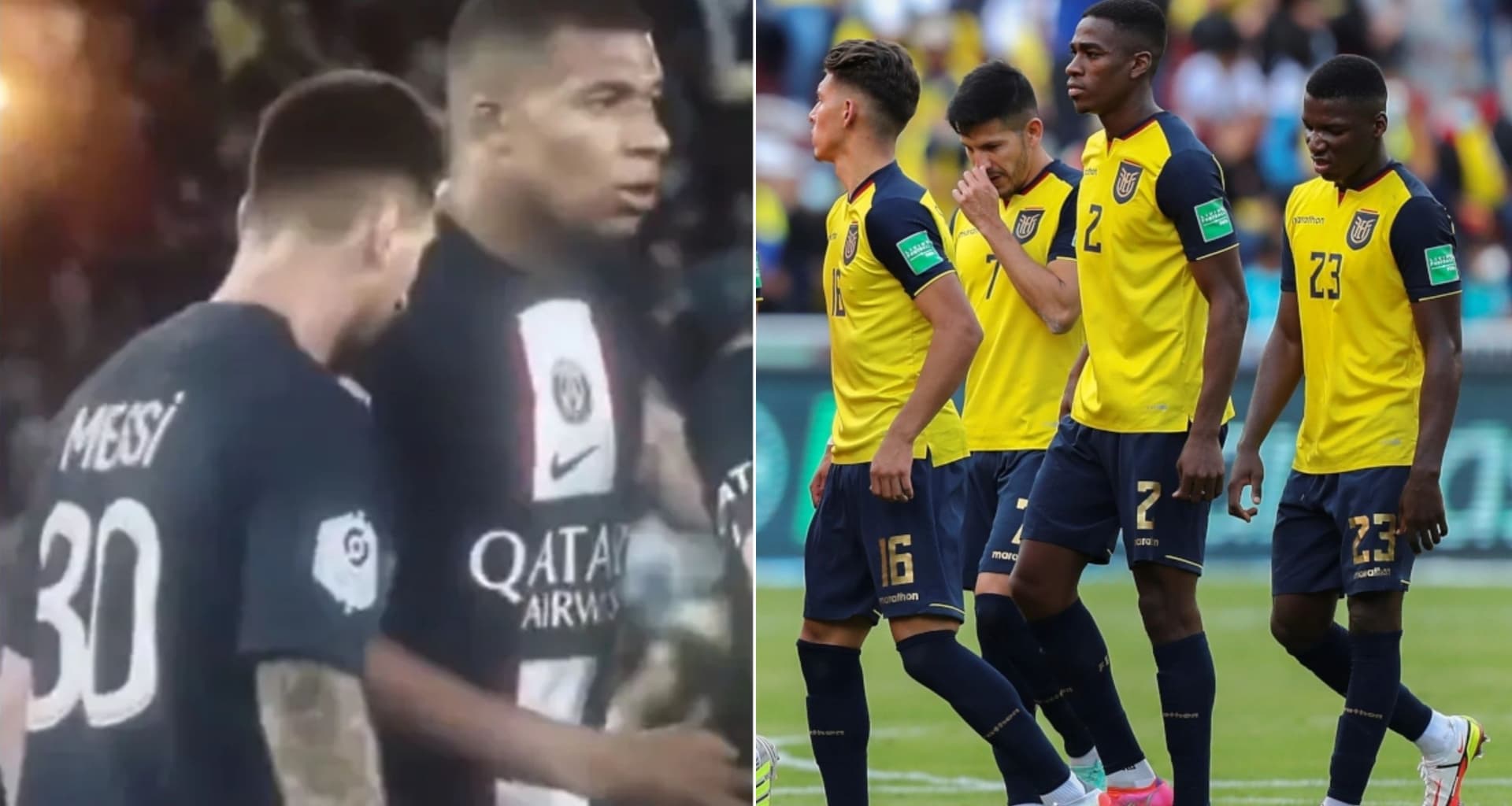 Se habla de un jugador ecuatoriano que le falta humildad y tiene los humos arriba como Mbappé que pecheó a Lionel Messi
