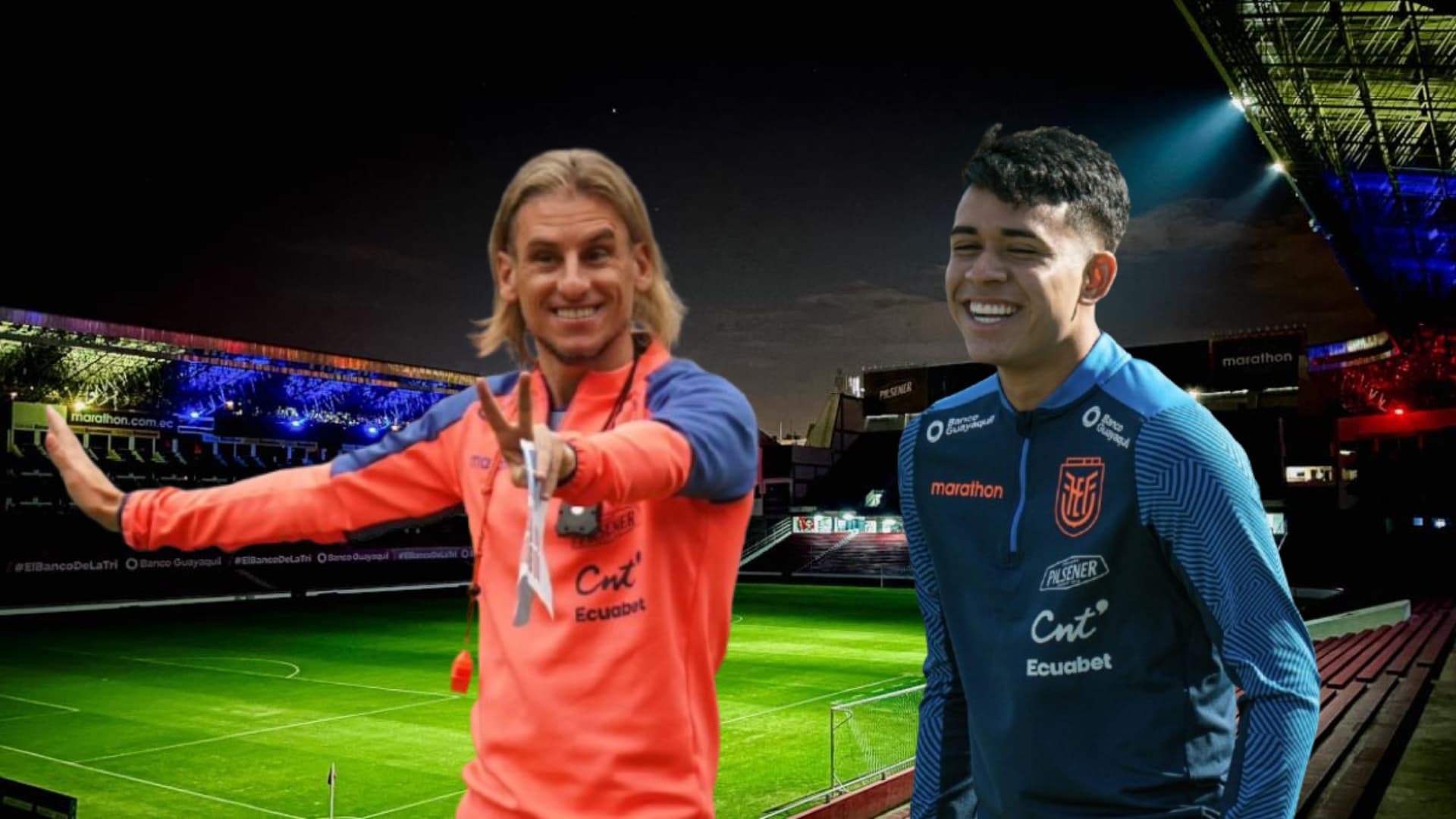 Sebastián Beccacece y Kendry Páez / Foto de: El Futbolero Ecuador