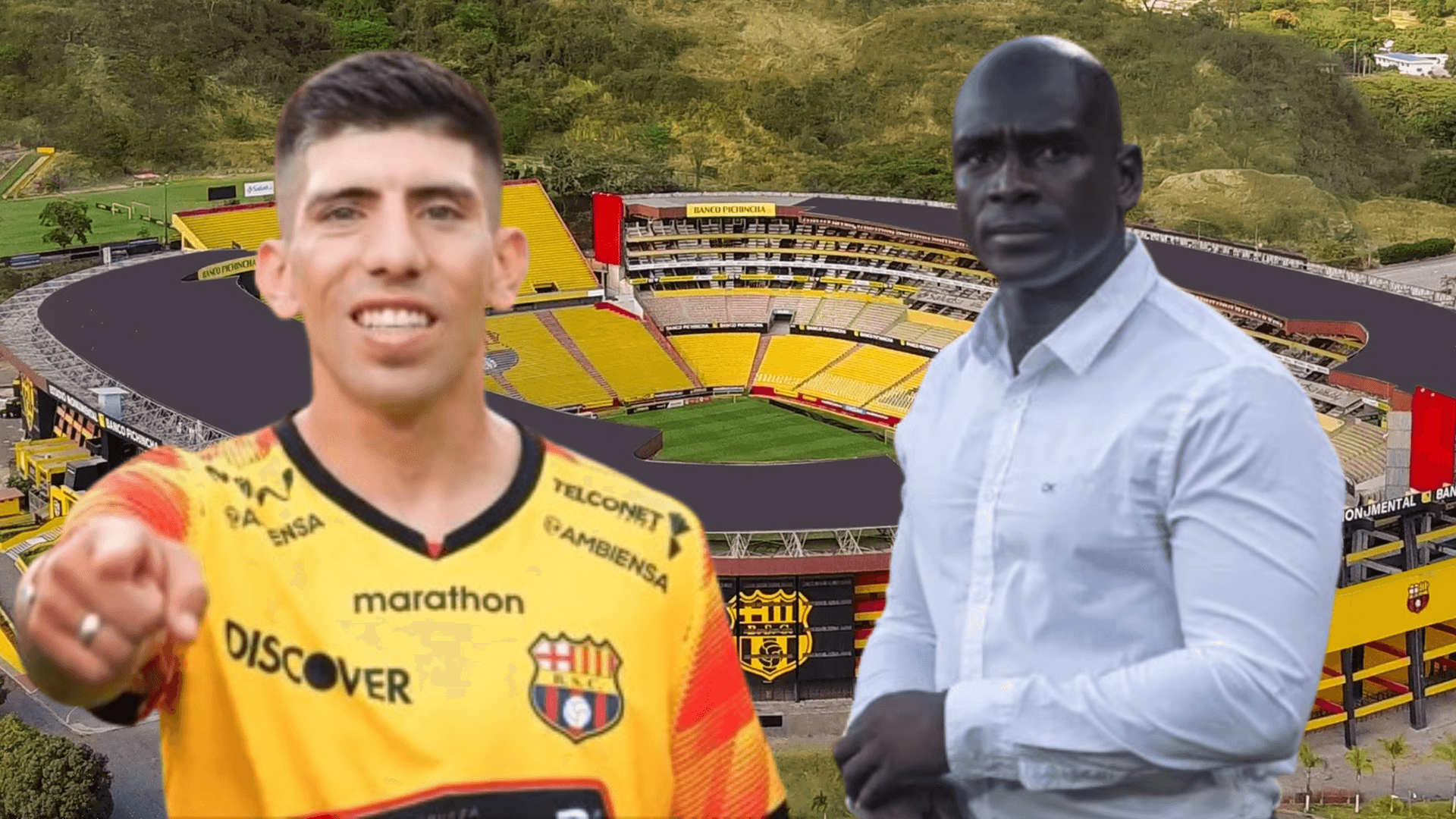 Segundo Alejandro Castillo y Braian Oyola (Foto tomada de: Barcelona SC/API)