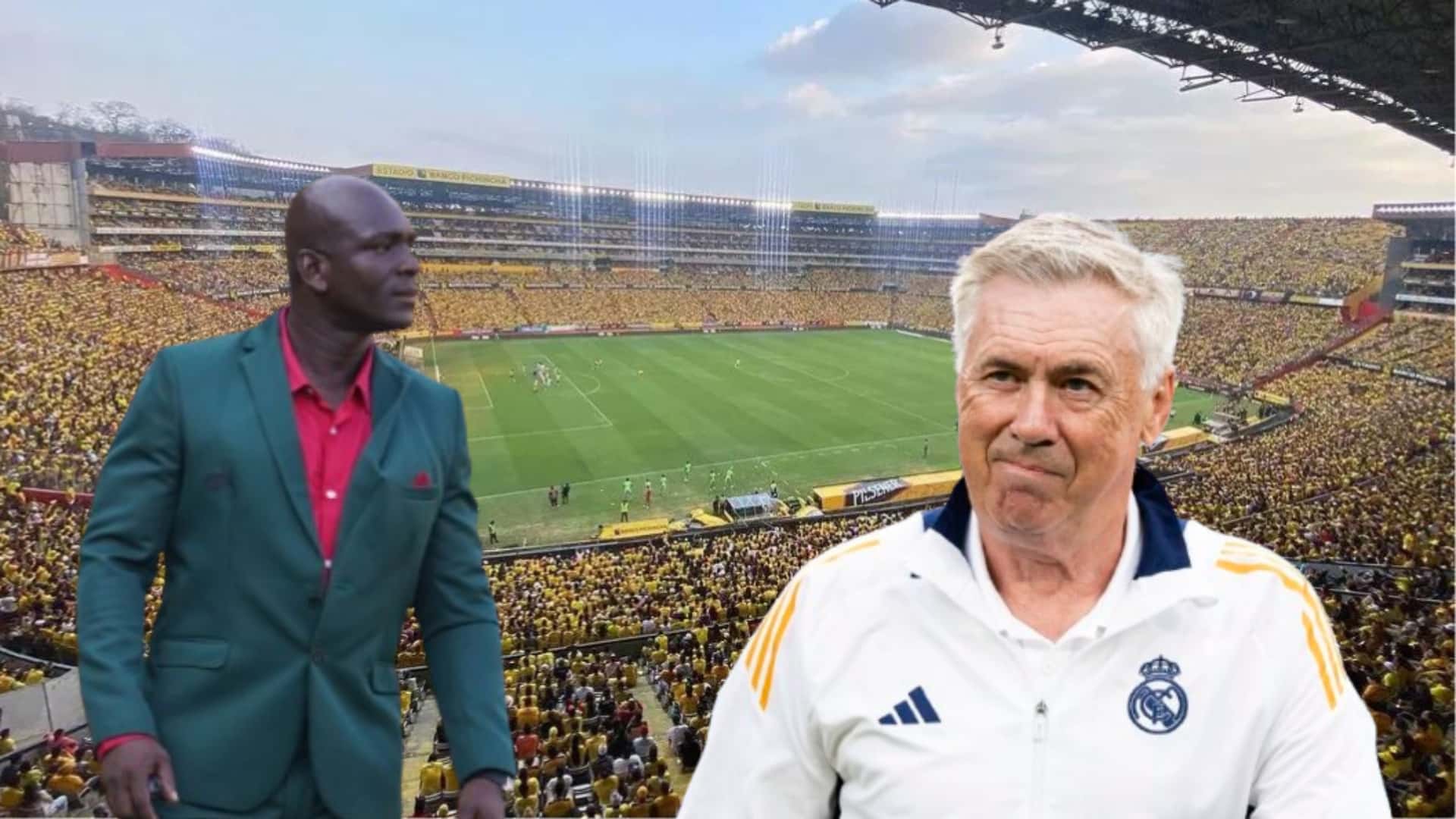 Segundo Castillo y Crlo Ancelotti / Foto de: El Futbolero Ecuador