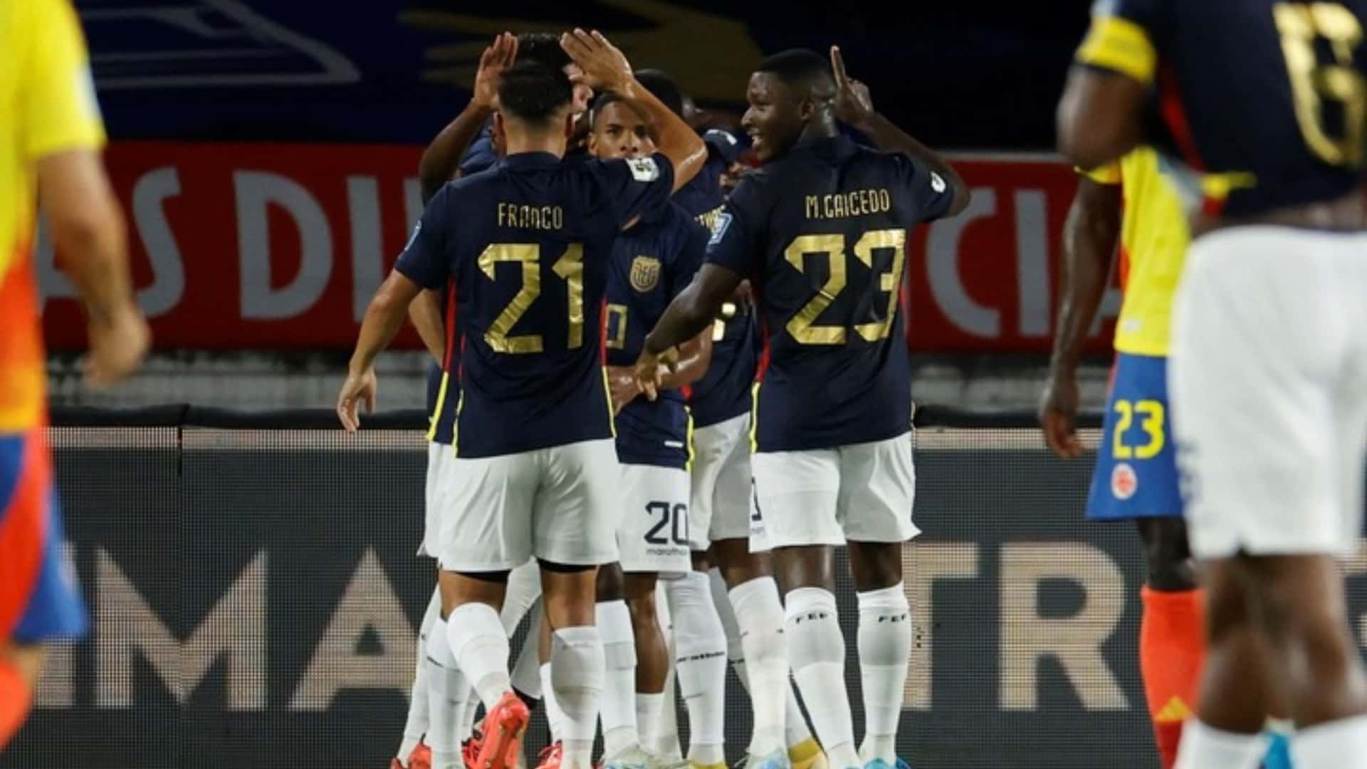 Selección de Ecuador vs Colombia