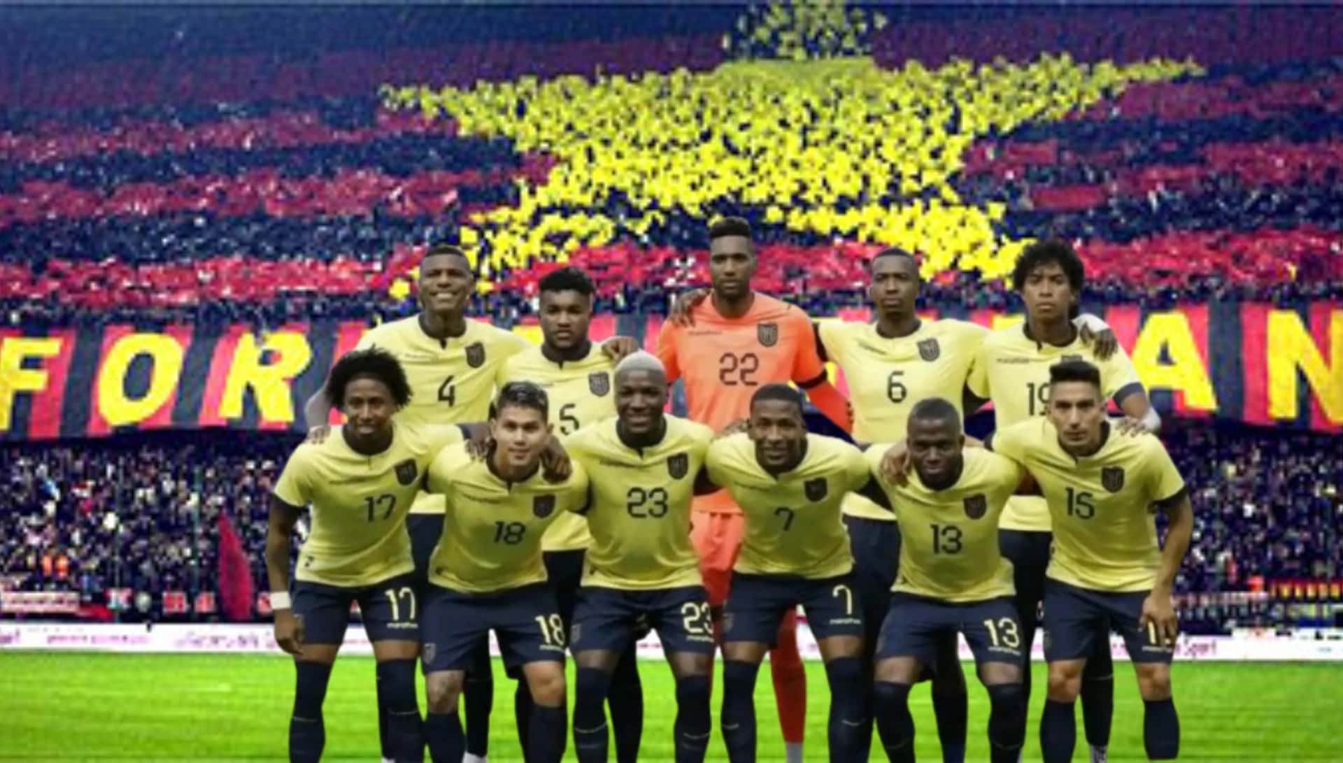 Selección de Ecuador y la hinchada del AC Milan