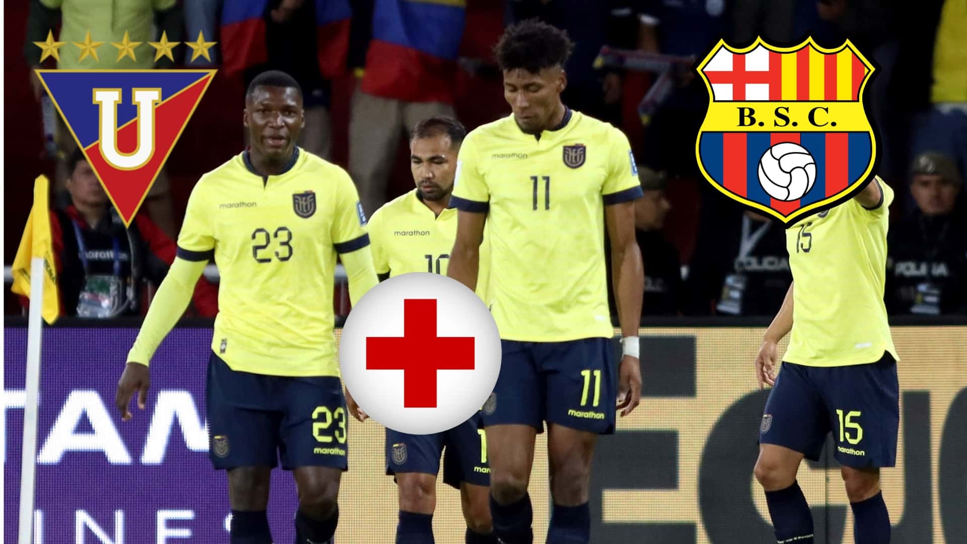 Selección Ecuador, Liga de Quito y Barcelona SC: Foto de: El Futbolero Ecuador