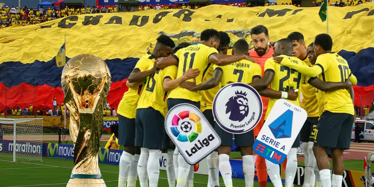 Selección Ecuatoriana con grandes Ligas de Europa y la Copa del Mundo