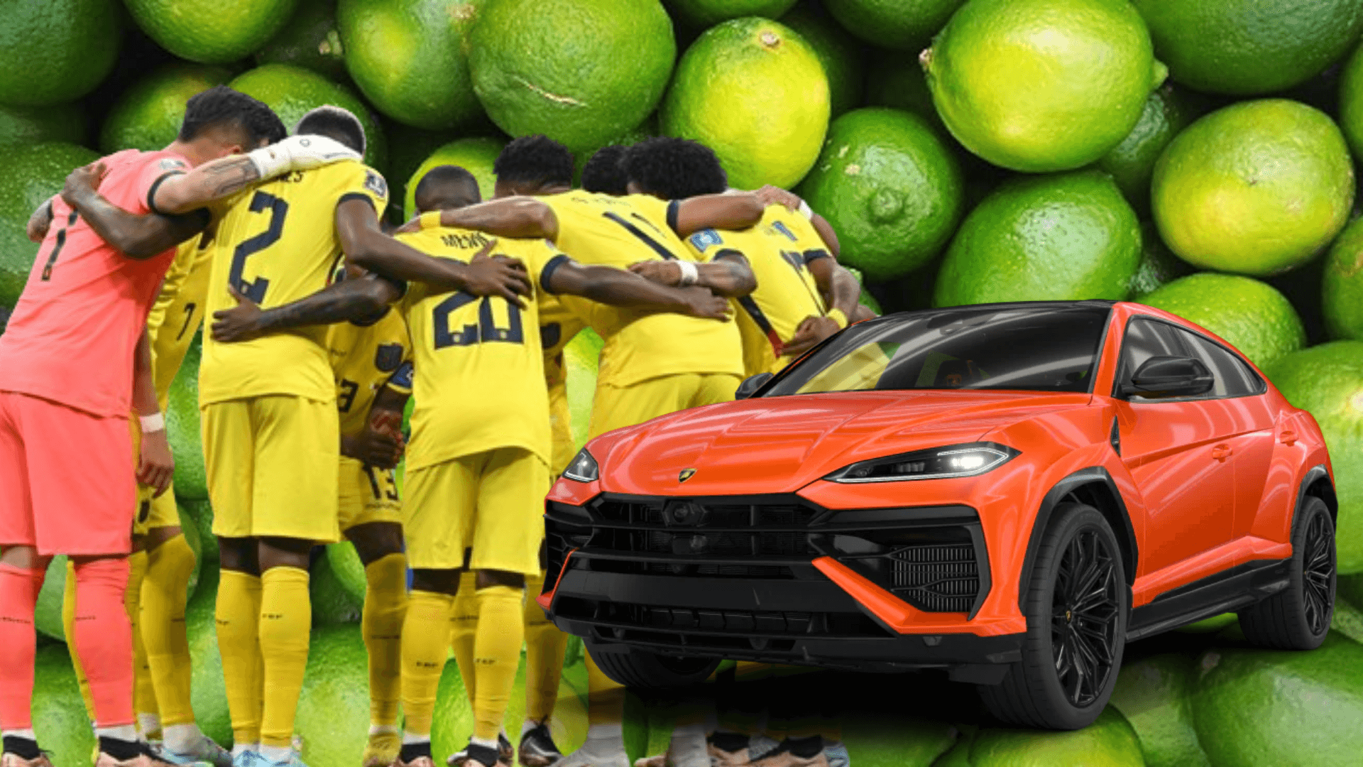 Selección Ecuatoriana (Foto tomada de: N/La Tri/Lamborghini)